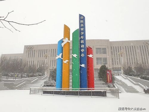 冬日雪景 合阳各校园美不胜收